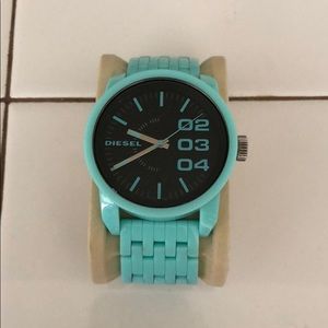 Mint blue/ teal Diesel watch